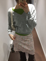 エーデルワイスVネックニット (4color)