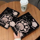 Black Puppy Paw Tablet Pouch & iPad Case