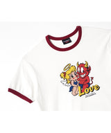 LB Love Ringer Tee (Burgundy)