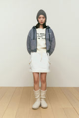 DENIM QUILTING JACKET [BLUE]