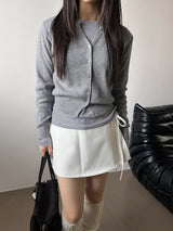 Soft v neck crop cardigan(6color)