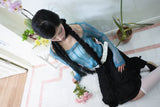 Butterfly lace unbal skirt (2color)