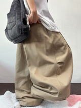 950 コリアン / キーリング / パラシュート 🤍 バルーンオーバーパラシュートパンツ 🐝💚🖤🤍 - 4カラーズ