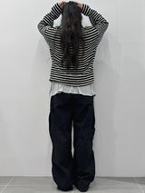 STRIPE TWEED CARDIGAN