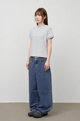 (W) Pesto Striped Top