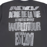 24FW クレヨンドローイングロゴショートスリーブTシャツ チャコール