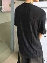 ハードダメージショートスリーブTシャツ3C
