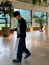 Color Sweat Denim Stitch Balloon 2C