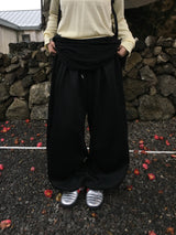 Nugget Pintuck Wide Balloon Pants (5c)