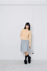 TTTツイスタープリーツスカート - チェックグレー