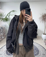 リードフラワークロップシャツ