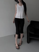 eco linen sleeveless (2color)