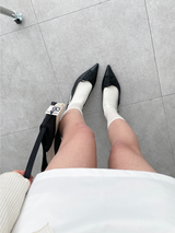eyelet flat shoes