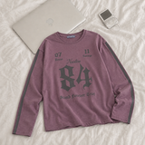 グラフィック ロングスリーブ スタンド 84 ストリート ロングスリーブ Tシャツ (3 colors)