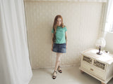 MACARON COLLAR SHORT SLEEVE T-SHIRT