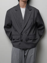 JT10 クロップドダブルブレスブレザー