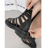 ANKLE CLASSIC SANDALS (BLACK)