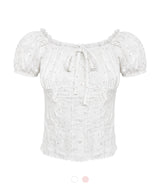 Soel Shirring Line Puff Blouse