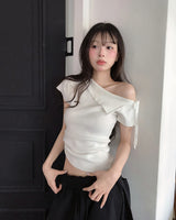 [♡MADE♡] vodka rib cashmere one-shoulder nt