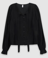 Tie neck blouse - bl
