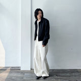 Minimalist Wide Full-Length Pants