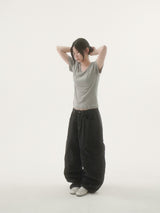Terry round short-sleeve T-shirt -3C