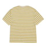 25SS ストライプロゴプリントショートスリーブTシャツ オリーブ
