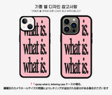 エポキシワットイズレタリングスマホケース