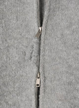 Izuna Two-Way Boucle Knit Zip Up