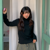 Lovmi Wave Half-Turtleneck T-Shirt 
