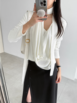 plain button skirts (2color)