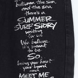 Aubert Lettering Wide Denim Pants