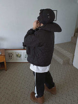  ASCLO Quilting Hood Padded Jumper (2color)