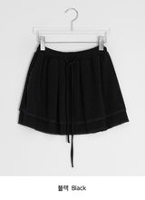 Mokan Lace Tiered Layered Mini Skirt