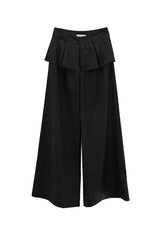 Ella Button Flare Skirt Pants