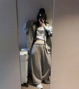 [BELLIDE MADE] Ritz, バックレイズドピグメントワイドトレーニングパンツ