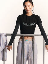 Cropped Signature Tee