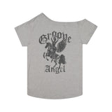 (DUC) GA ワンショルダーTシャツ グレー