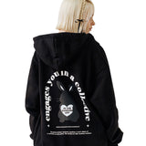 BLACKBUNNY BACK HOODIE ZIP-UP