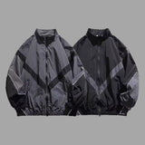 Vライン ツーウェイ カラフル ウインドブレーカー(2 colors)