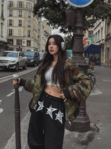 Terry Reversible Camo Flight Jumper