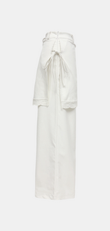 Lace Layered Long Slacks Pants