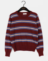 Rican Stripe Wool Round Knitwear
