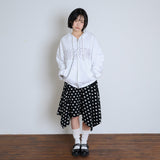 MEOW CAT EAR HOODIE ZIP UP - WHITE