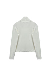 CLASSIC WOOL TURTLENECK TOP / IVORY