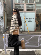 Clang wool striped cardigan