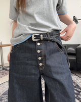 Arpa Front Button Bermuda Denim Pants