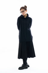 Poulsen ribbed wool hooded knit