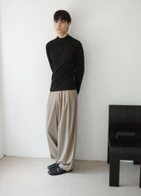 ドレープモックネックTシャツ