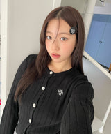 LINE STITCH LOGO CARDIGAN [3color]